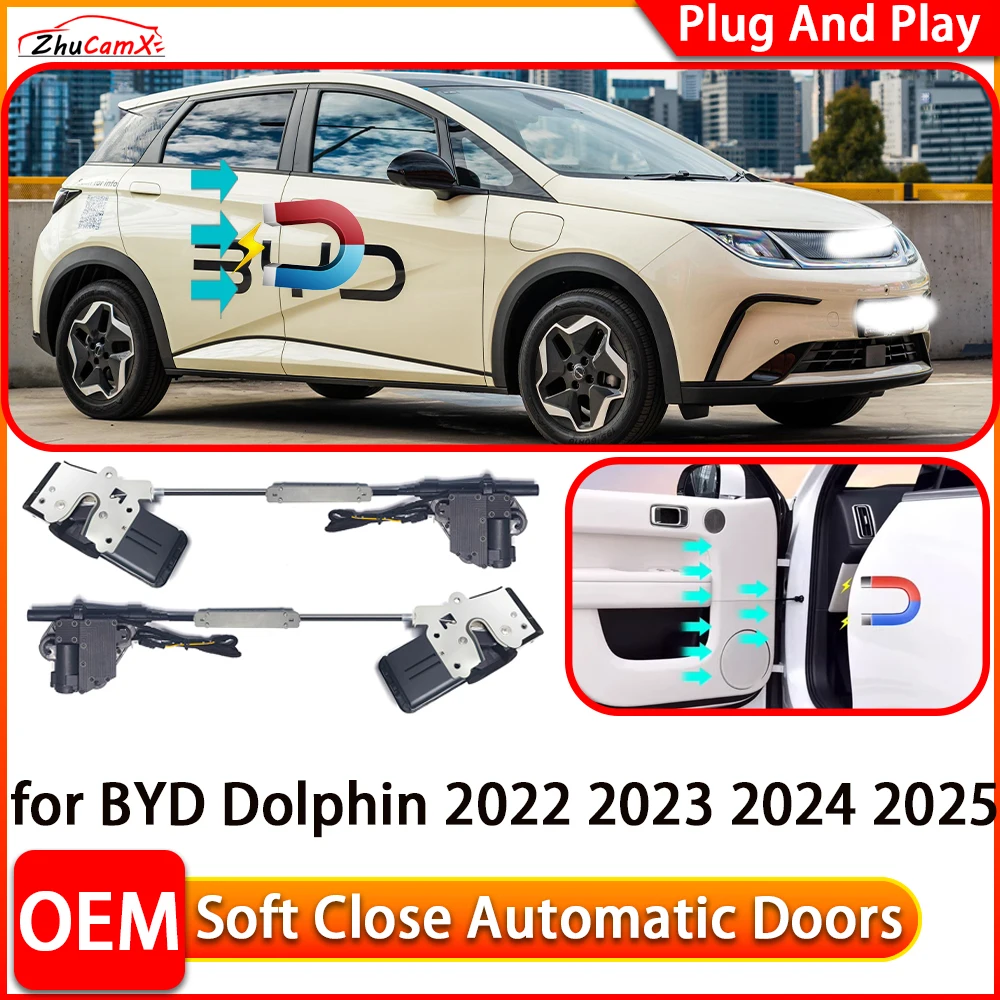 for BYD Dolphin 2022 2023 2024 2025 Car Automatic Electric Soft Close Door Closer Power Closing Door Comfort Closing System
