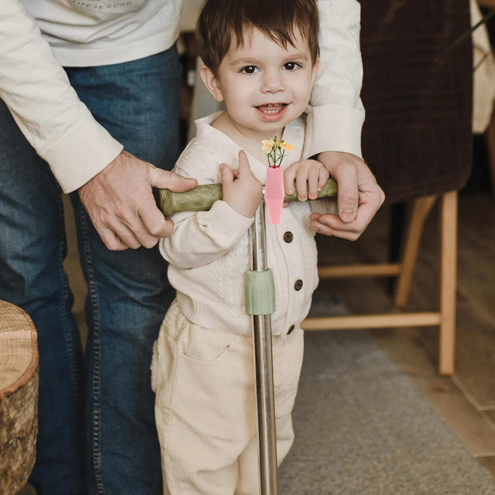 

Резиновый цветочный горшок для велосипедного руля, маленький съемный вазон, декоративное украшение для велосипеда