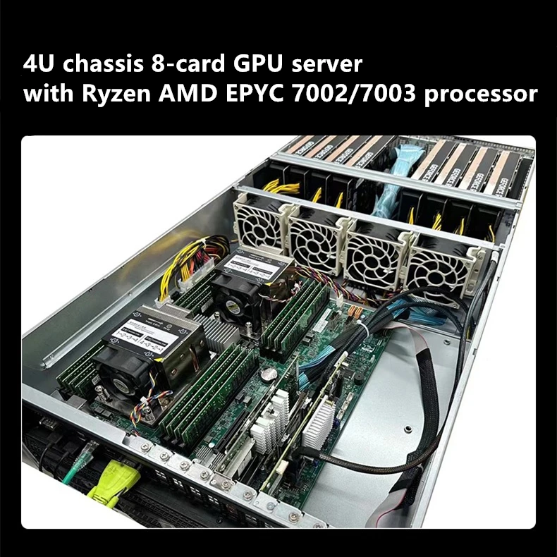 SQ482-GPU EPYC Jedno-gniazdowy/Dwugniazdowy Barebone System Workstation Serwer AI Deep Learning Rackmount Tower Dostępny od ręki