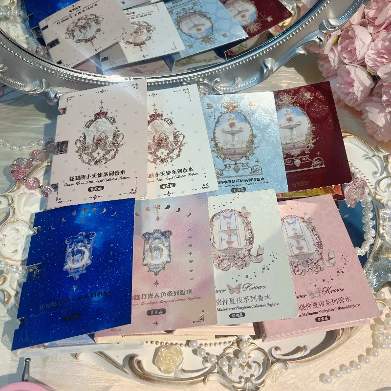 

Flower Knows Strawberry Rococo Collection Perfume Midsummer Night /Little angel/Moonlight Mermaid Floral And Fruity Notes 2ml