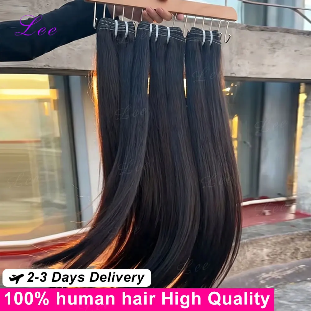 Extensions de cheveux humains brésiliens Remy non traités, 100% naturels, 16A, lots de 3, 4 ou 5 pièces, pour femmes