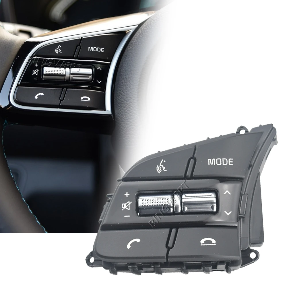 For Kia Cerato K3 2019-2023 Audio Volume Bluetooth Cruise Control Button 96720M6120 96120-M6 Multifunction Steering Wheel Switch