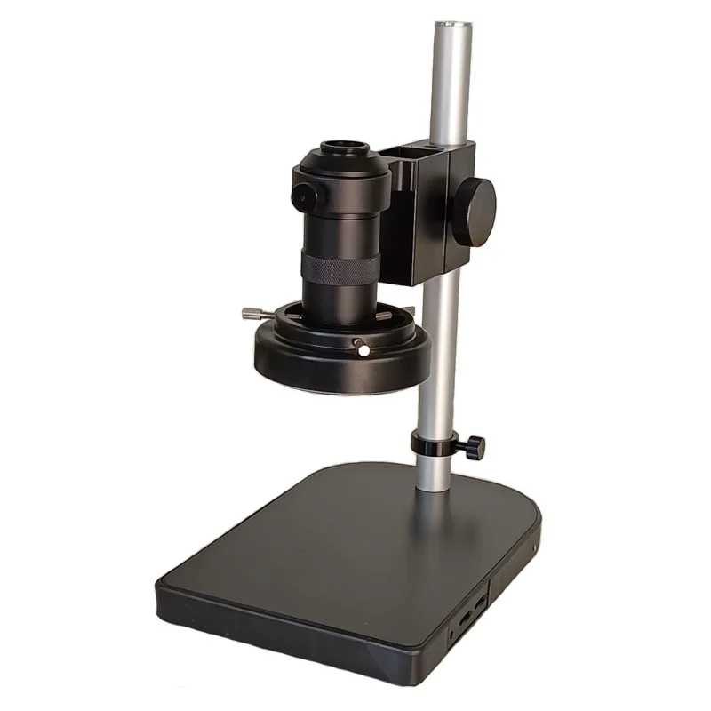 40mm Large Adjsutable Stereo Digital Industry Lab Microscope Lens Table Stand Dual Ring Holder+130X Zoom C-mount Lens