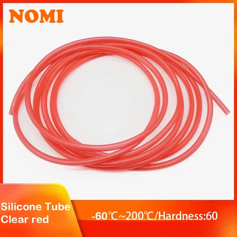 

1/5/10M Food Grade Clear Red Silicone Rubber Hose 3x5mm 4x6mm 5x7mm 6x8mm 10x14mm Flexible Nontoxic Silicone Tube