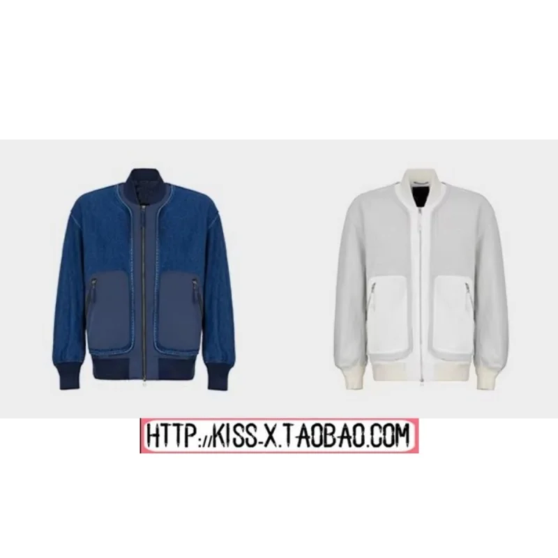 

2026 Outdoor Style Oversized Denim Jacket Baseball Collar Zipper Closure Men Women Universal Spring Long Sleeve Cotton Jacket