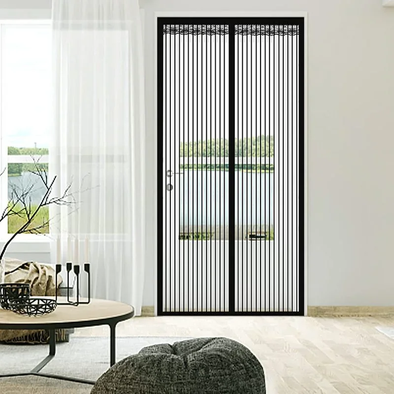 120*250cm Magnetic Screen Door Curtain Anti-Mosquito Net Fly Screen Mosquito Protection Net Magnet Spring for Doors Windows