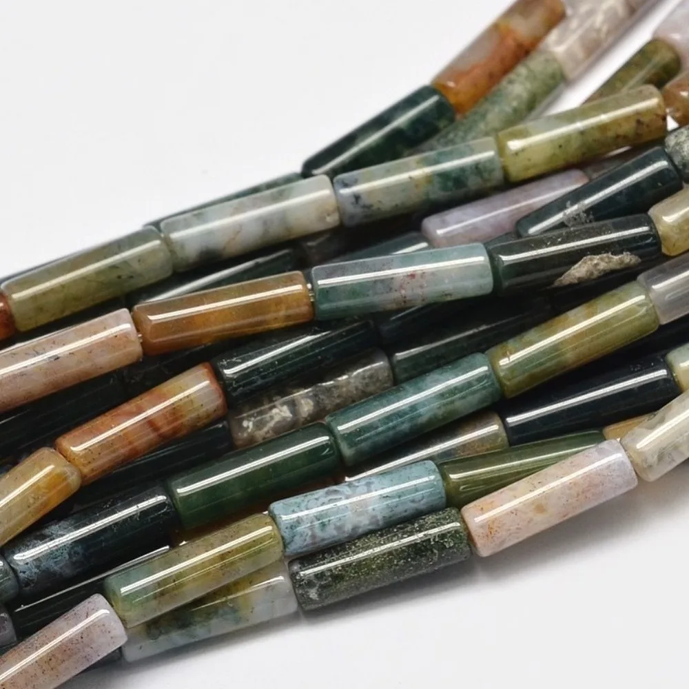 

1 Strand Column Indian Agate Beads Strands 13~14x4mm Hole: 1.2mm 29pcs/strand 15.3 inch