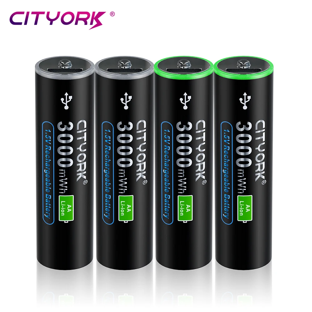 Ciyork 1.5V AAA akumulator litowo-jonowy akumulator do ładowania przez Micro USB szybkie ładowanie AAA Batteri + kabel USB do klawiatury pilot