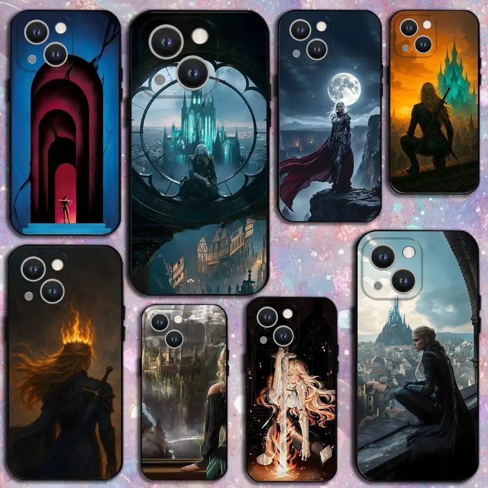 

Throne Of Glass Phone Case For iPhone 16,15,14,13,12,11 Plus,Pro Max,XS,X,XR,SE,Mini,8,7,Soft Silicone Black Cover