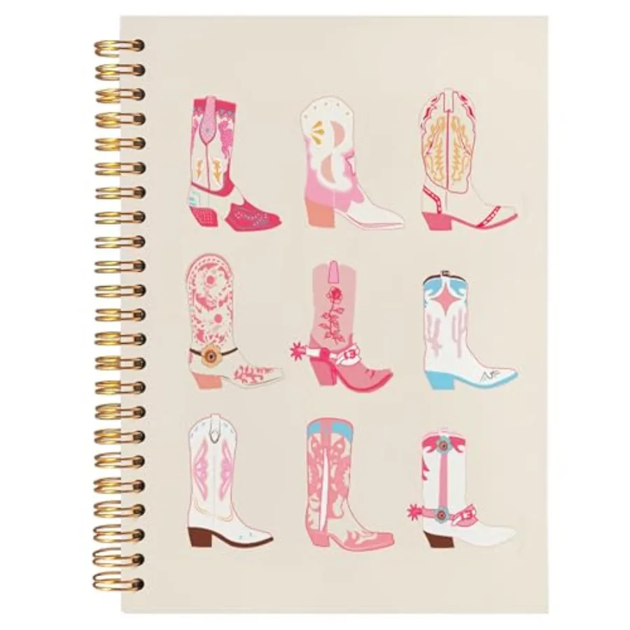 Western Cowgirl Notebook, Cowgirl Western Gifts for Women, Cute Spiral Journal Notebooks for Women Girls, Western Office Suppli