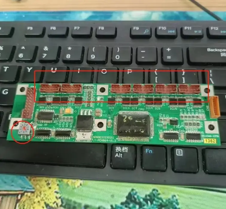 

China 5ZE-8600-40I 6-slot with scale gauge Ink Key Card Circuit Board For Komori