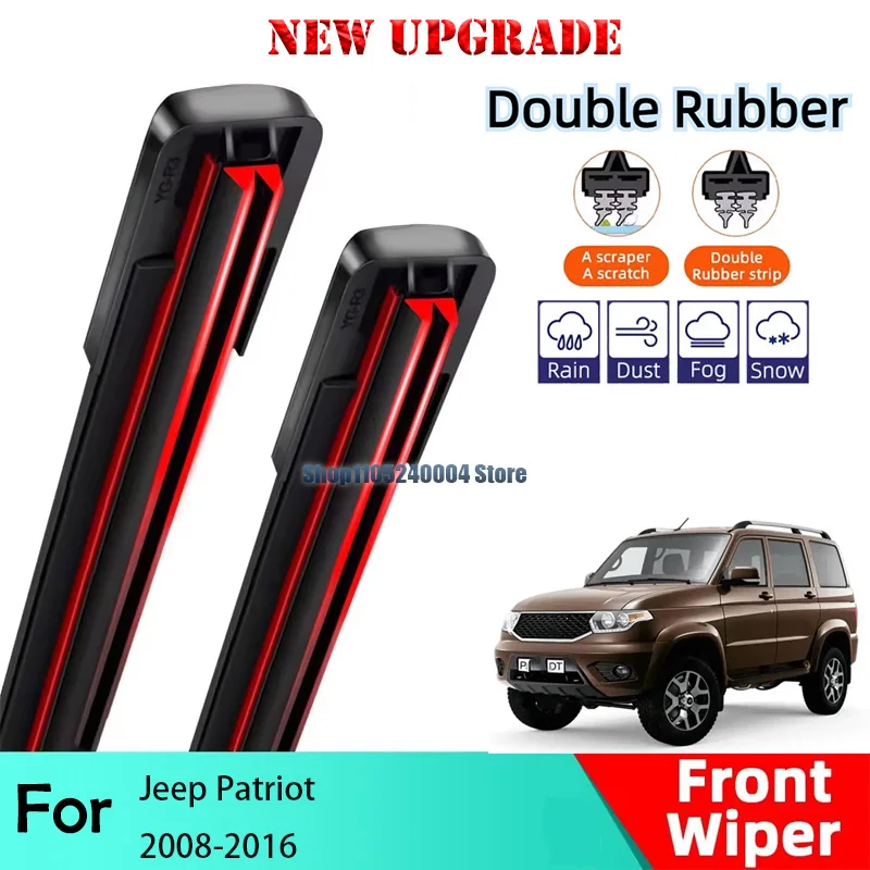 

2PCS Car Wiper For Jeep Patriot 2008-2016 Front Wiper Blades Brushes Cutter Auto Accessories 2012 2013 2014 2015 inch 21+21