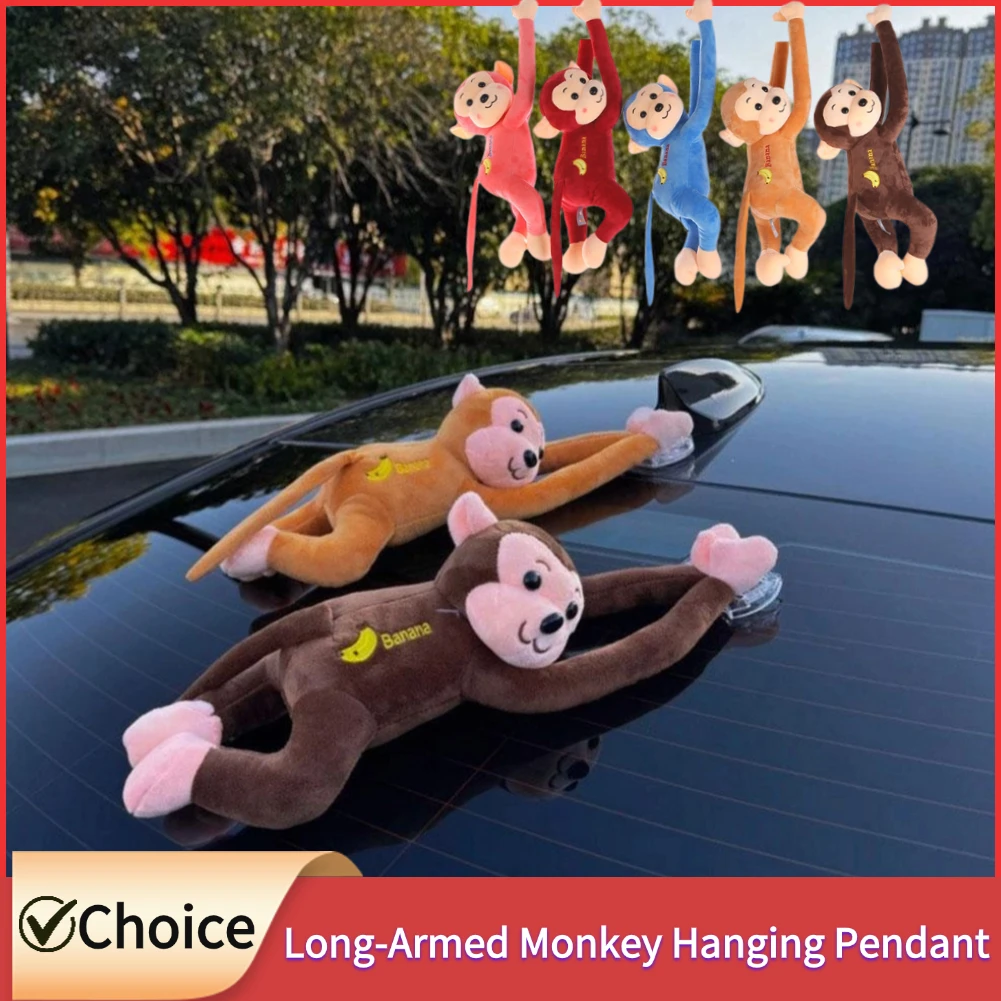 

Long Arm Monkey Vehicle Mounted Vehicle Monkey Pendant Quick Release Creativity Hanging Monkey Car Decorate Accessories