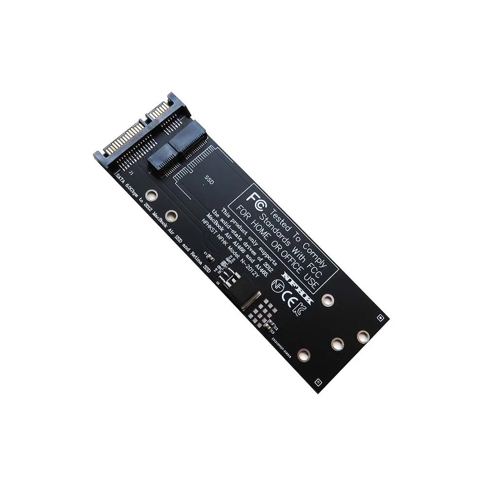 SATA to 2012 MacBook Air A1465 A1466 SSD Convert Card Adapter Riser Card Board SATA 6Gbps to 2012 Macbook Air SSD and Retina SSD