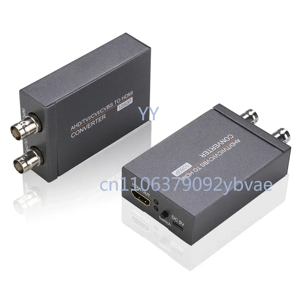 For AHD TVI CVI CVBS BNC Security Camera To HDMI TV Monitor Projector Video Converter Full HD 1080p