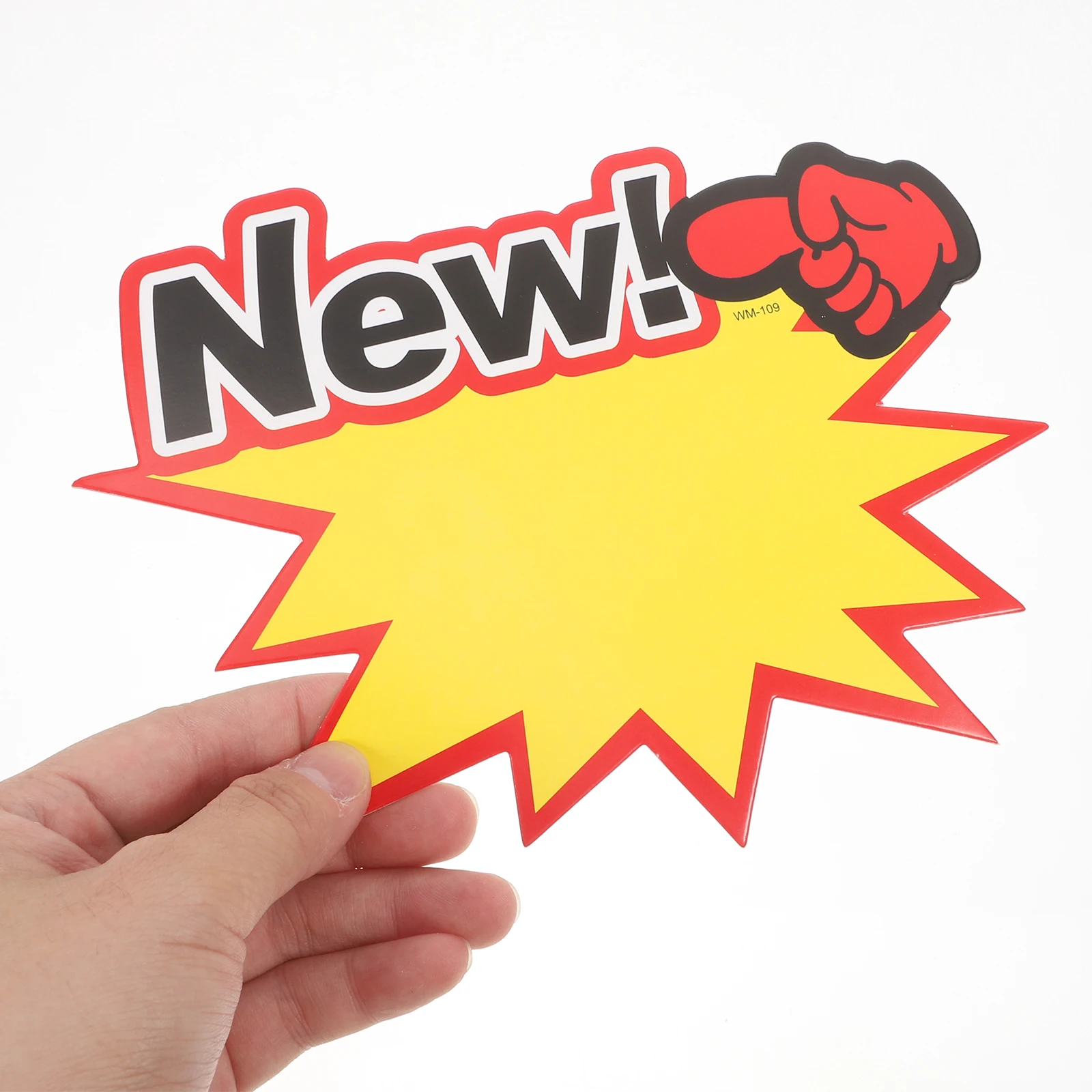

100pcs Price Labels Garage Signs Retail Display Tags Sturdy Cardboard Burst Signs Supermarket Store Yard Sale