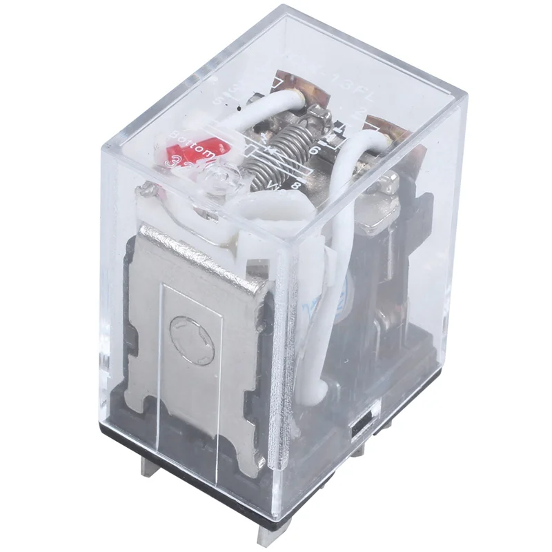 M05K 4X JQX-13F LY2 AC 24V Spule 8-Pin DPDT Rote LED Elektromagnetisches Relais