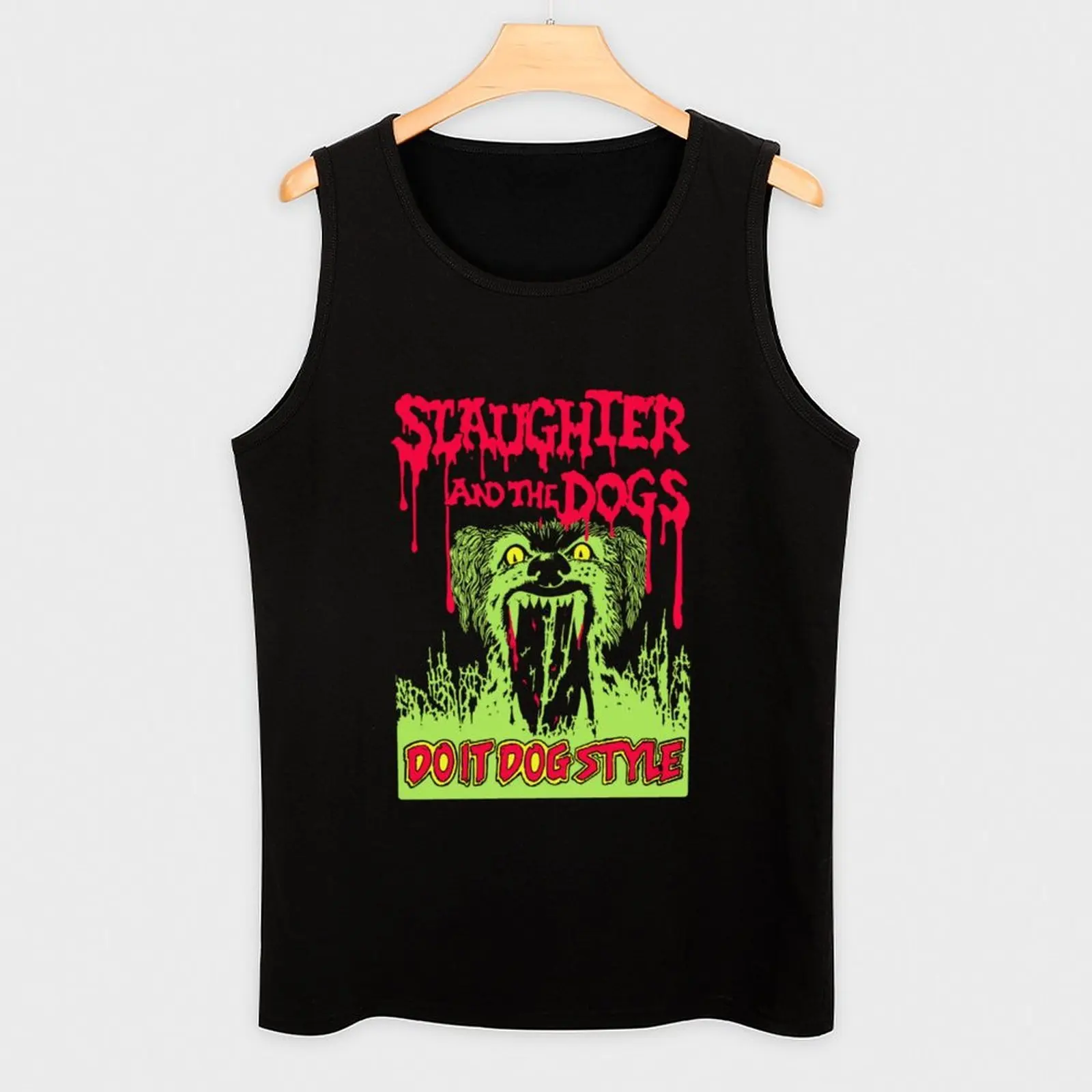 Slaughter And The Dogs- Do It Dog Style Tank Top Athletic Muscle Tank Top Workout Sleeveless