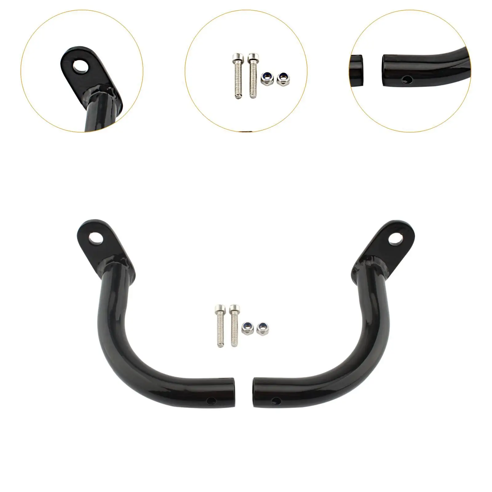 2 Pieces Saddle Bag Guard Support Bracket for Davidson Touring 93-13 Accessories Aluminum Lightweight Simple Installation