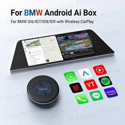 OTTOCAST OttoAiBox i3 Android 13 AI Box for Wireless CarPlay Car TV Box for Spotify Netflix Google for BMW X3 X5 Car Accessories