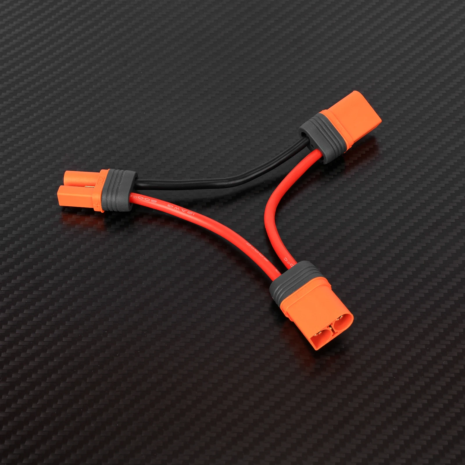 RCAWD IC5 Series Harness with 2PCS IC5 Male & 1PC IC5 Female for RC Car Battery Spektrum SPMXCA506 10 AWG
