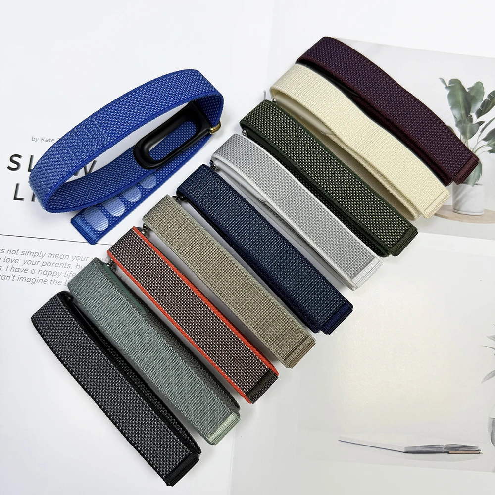 1-2PCS Nylon Braided Watch Strap For Google Fitbit Air Ultra-Slim Feather-Light Bicep/Wrist Bands For Fitbit Air Fitness Tracker