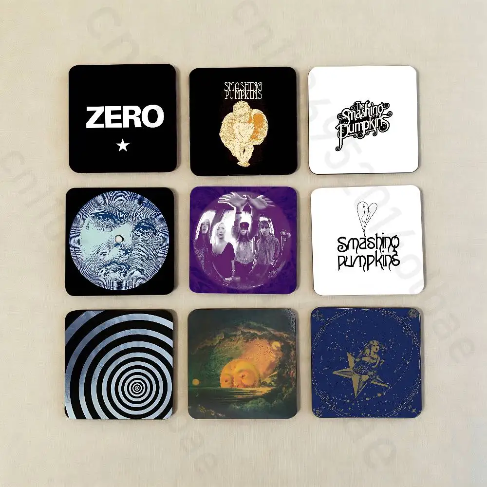 

S-Smashing Pumpkins Band Fridge Magnet Personalized Magnetic Durable Plastic Square Picture Surface Fridge Magnets