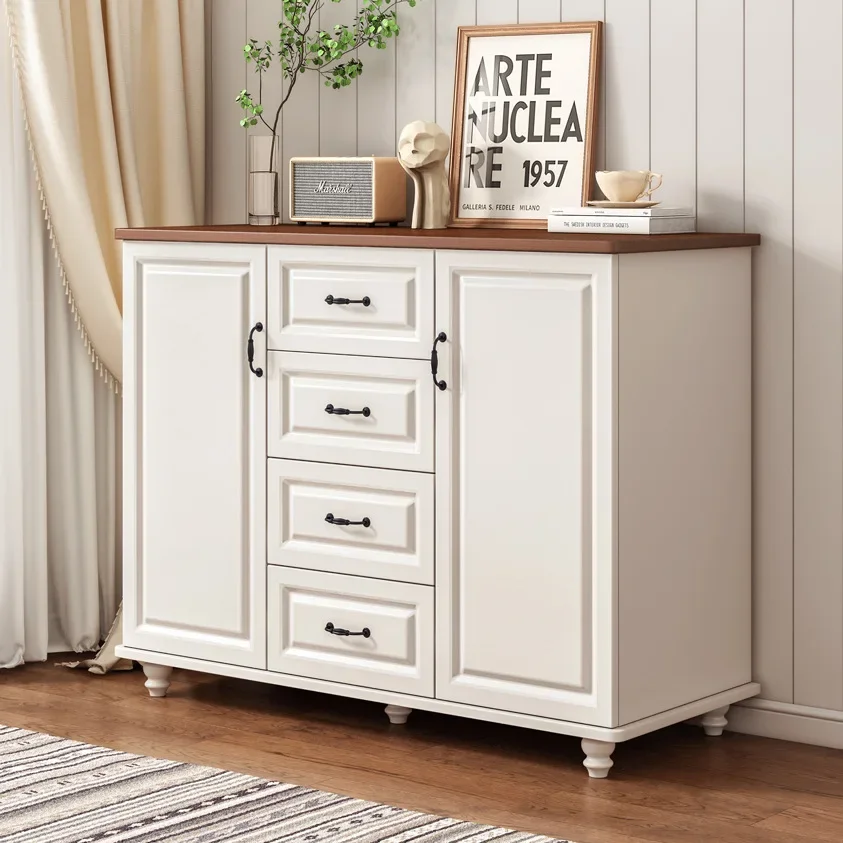 

Living Room Household Chest of Drawers Simple Retro Bedroom Storage Cabinet Wall Cabinet Practical Storage