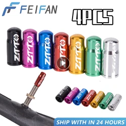 4pcs 7 Colors Road MTB Bike Wheel Tire Covered Protector French Tyre Dustproof Road Bike Cycling Bicycle Valve Cap Dust Cover