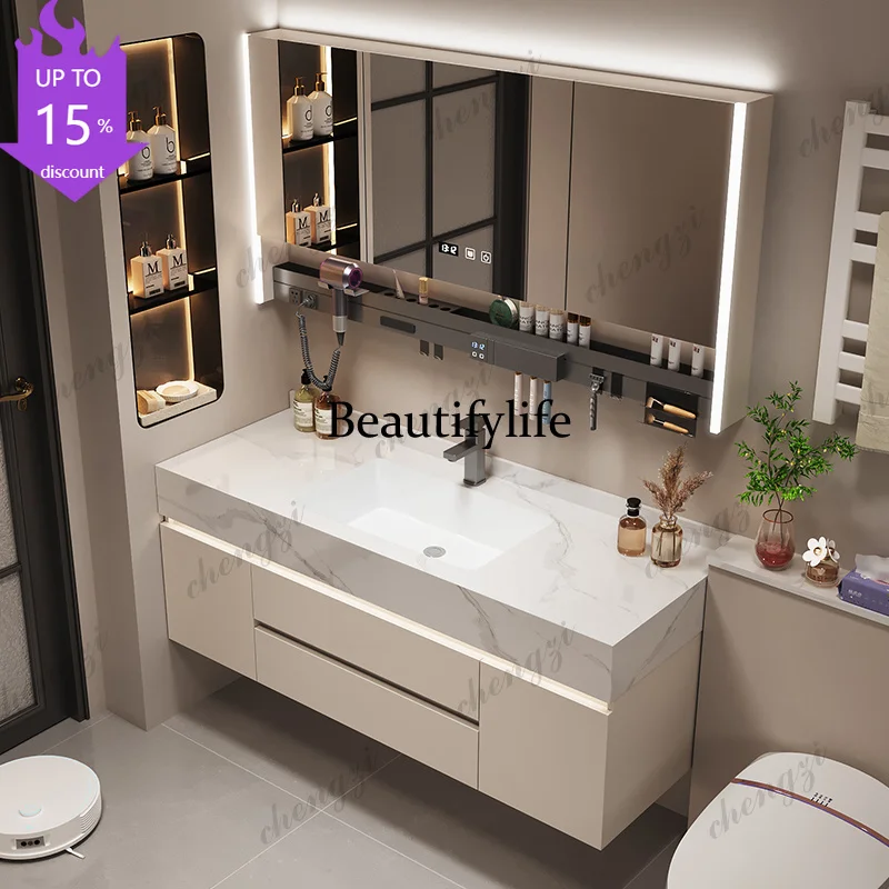 M182 Complete Bathroom Cabinet With Sink Furniture Furniture Under Washbasin Open Cabinets Storage Plant Bottle Collection Conta