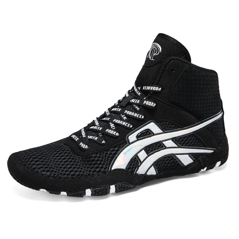 2025 Gym Training Fight Boots Men Kids High Top Professional Wrestling Shoes Lightweight Boxing Sneakers