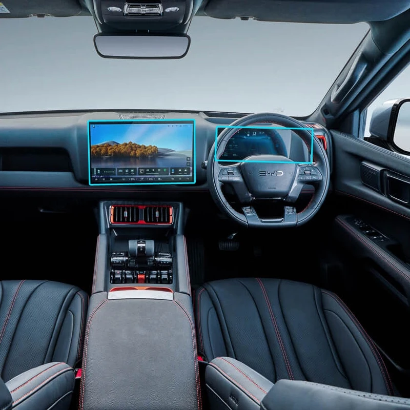 

Защитная пленка из закаленного стекла для BYD Shark 6 2024 2025, автомобильный GPS-навигатор, инструмент, ЖК-экран, авто наклейка для интерьера
