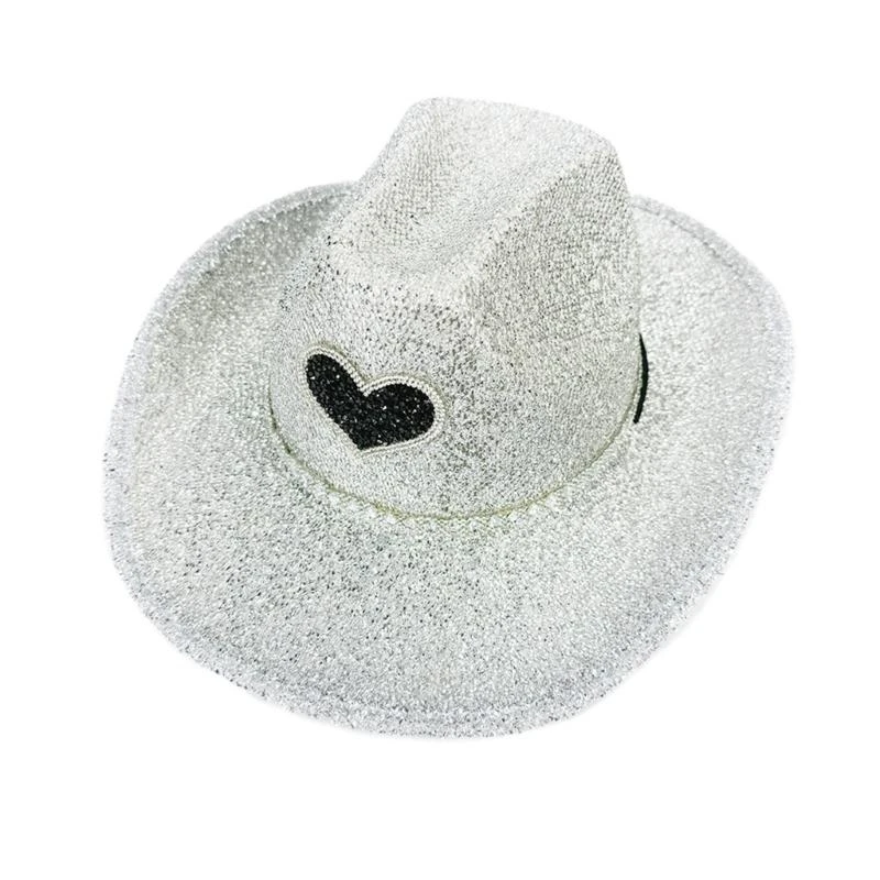 652f modische funkelnde glitzernde Pulver -Top -Kappen für Frauenabendpartykleidung