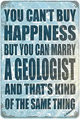 Vintage Metal Tin Sign S Marry A Geologist Sign Exterior Home Cave Bar Cafe Garage Country Poster Wall Art Decoration Retro sign