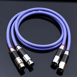 HIFI FURUTECH XLR Balanced Cable Reference Interconnects Audio Wire With Carbon Fiber RCA to FeMale XLR Male  Audio Cable