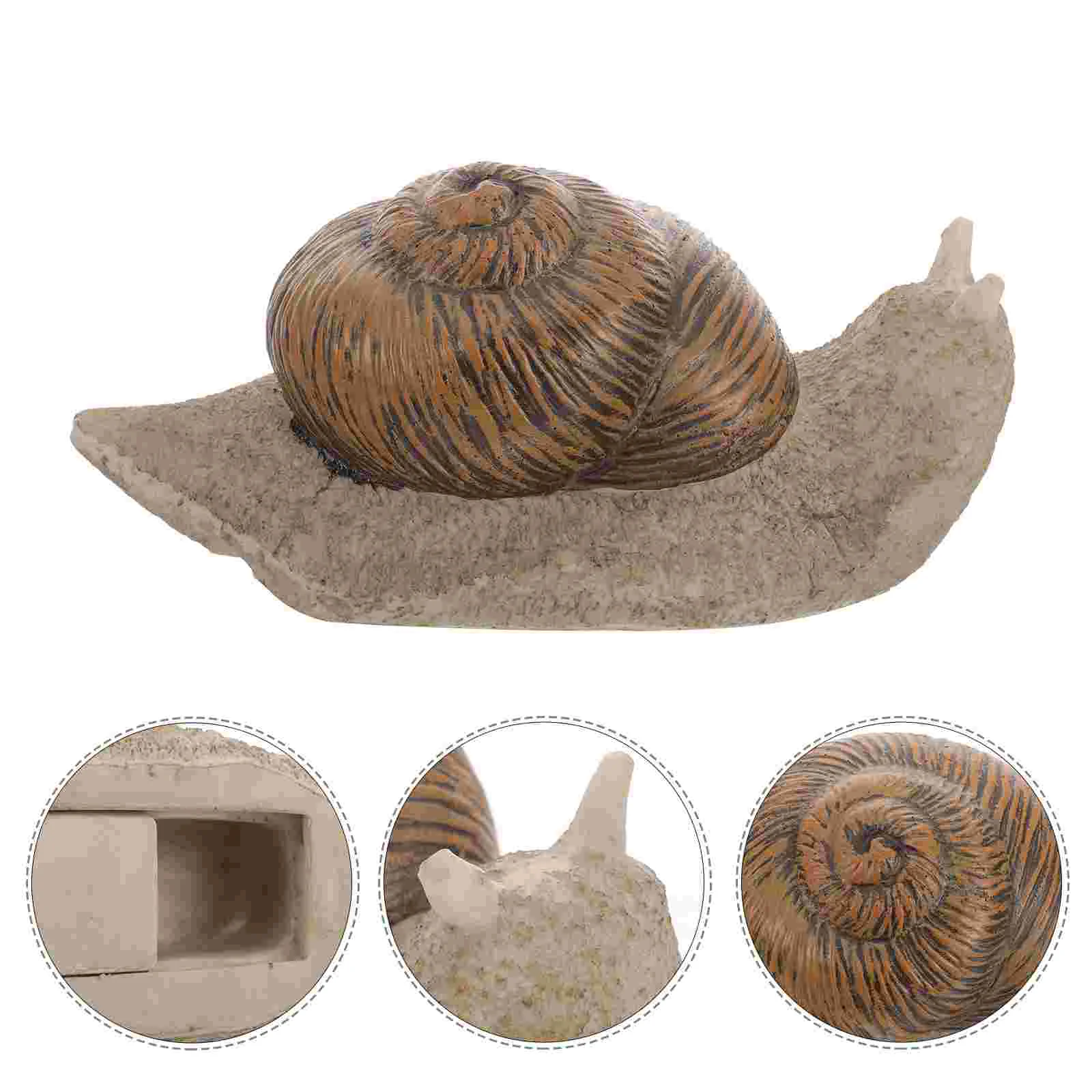 Fake Appearance Key Hider Fob Front Yard Decorations Outdoor Wall-mounted Hidden Holder Snail