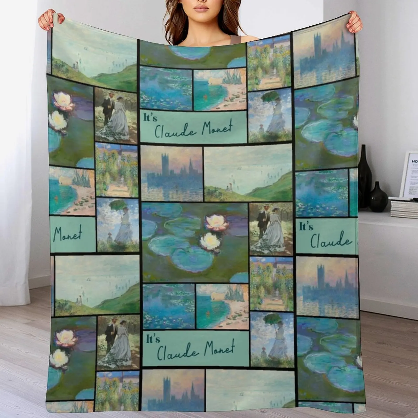 

Itas Claude Monet Collection - Art Throw Blanket Multi-Purpose Thermal Designers Blankets