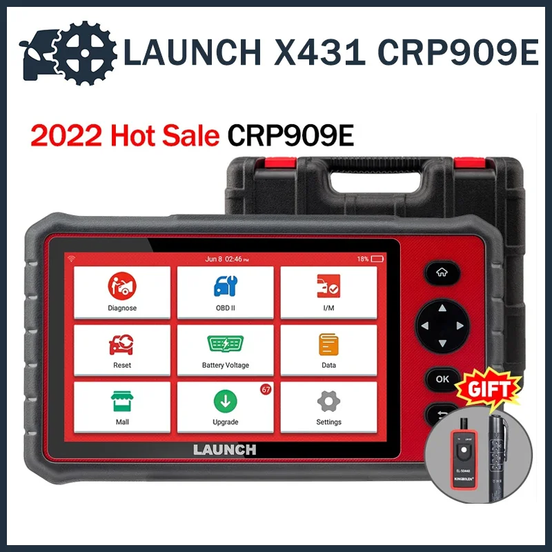 

LAUNCH X431 CRP909E Full system Car Diagnostic tool Airbag SAS TPMS EPB IMMO 28 Reset Function CRP909 obd2 scanner code reader