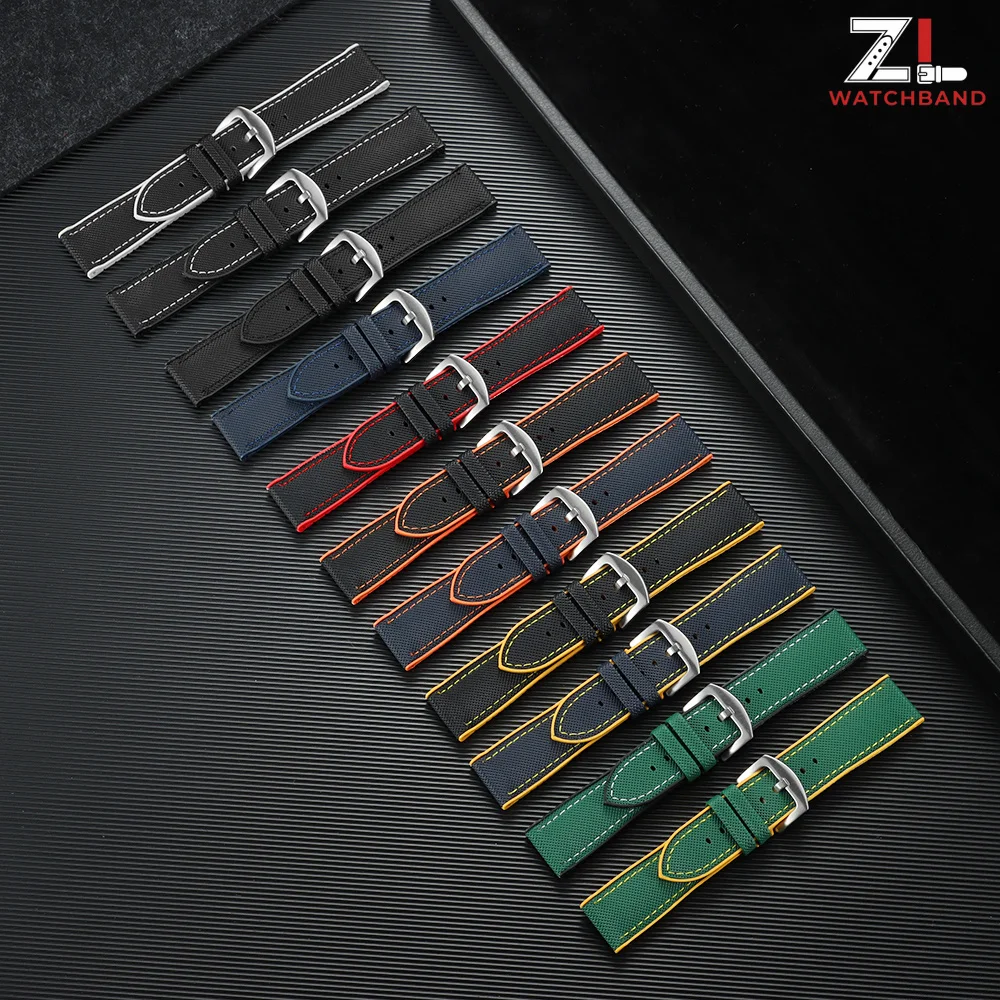 For Any Brand Waterproof Rubber Watch Strap Men Women Bracelet 18/19/20/21/22/24mm Wristband Blue Orange Green Yellow Watchband - view 2