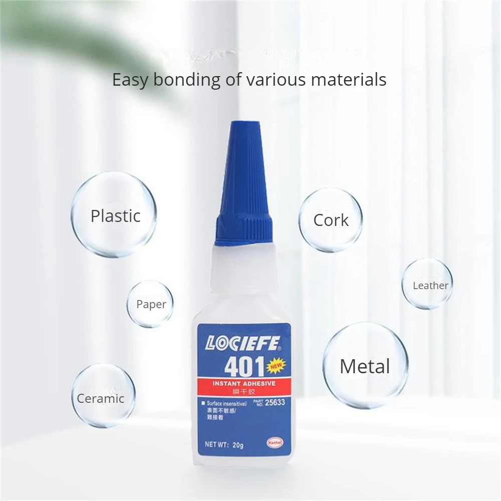 20ml Quick Dry Glue Universal Adhesive Stronger Super Glue Multi-Purpose Glue Repair Tool Self-Adhesive Glue 401/403/406/414/415