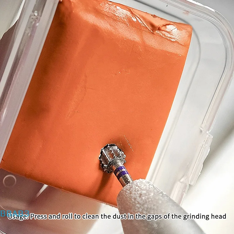 【B】Elektrische nagelboren Reinigingsmodder met stofdichte doos Draagbare manicuresnijder Reiniger Stofborstel Schoon gereedschap Snel