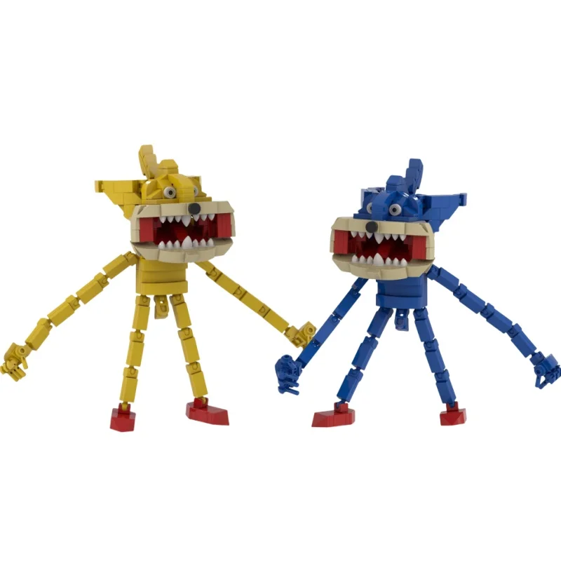 

2 in 1 Hot Animated Character Sonices Model Building Blocks Horror Sinful Hedgehog Action Figure Assembling Bricks Toy XMAS Gift