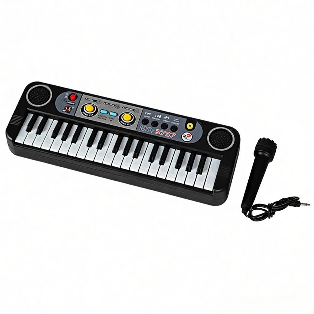 Interactive Kids Piano Keyboard, 37 Keys with Sing-Along Microphone - Educational Musical Toy for Children’s Creativity