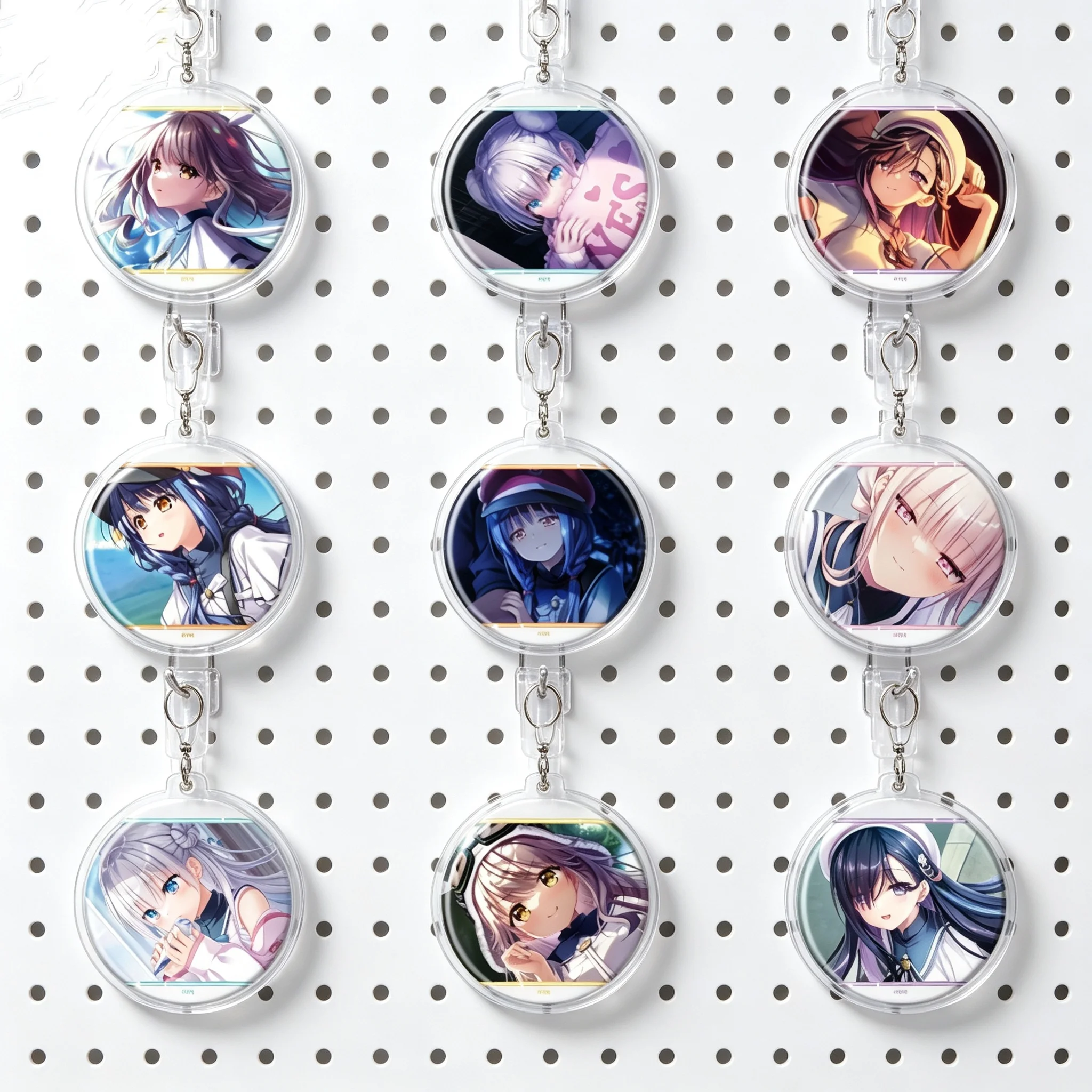 Visual Novel Game Anemoi Spica Tsujikura Hiiro Awayuki Circle Acrylic Pendant Keychains Bag Decorations Fans Gifts