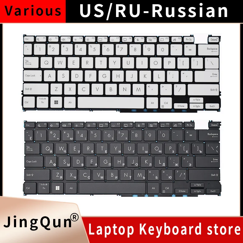LA US KR Backlit Notebook Keyboard For ASUS Zenbook 14 OLED UX3402Z UX3402ZA UX3402VA/YA Zenbook S 13 OLED UM5302T UM5302TA