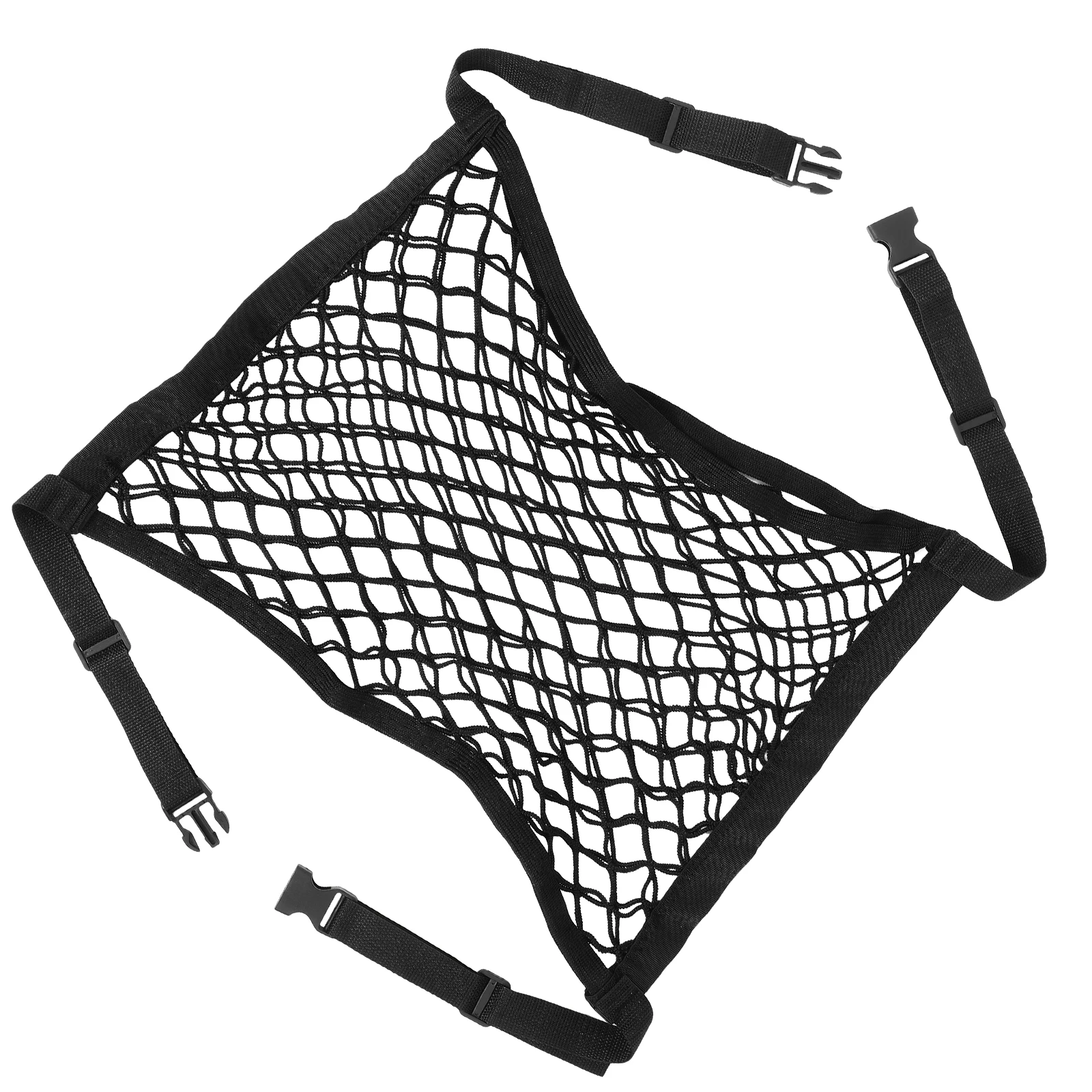 

Double Layer Car Front Storage Net Pocket Elastic Cargo Organizer For Front Passenger Seat Large Capacity Seat Net Durable