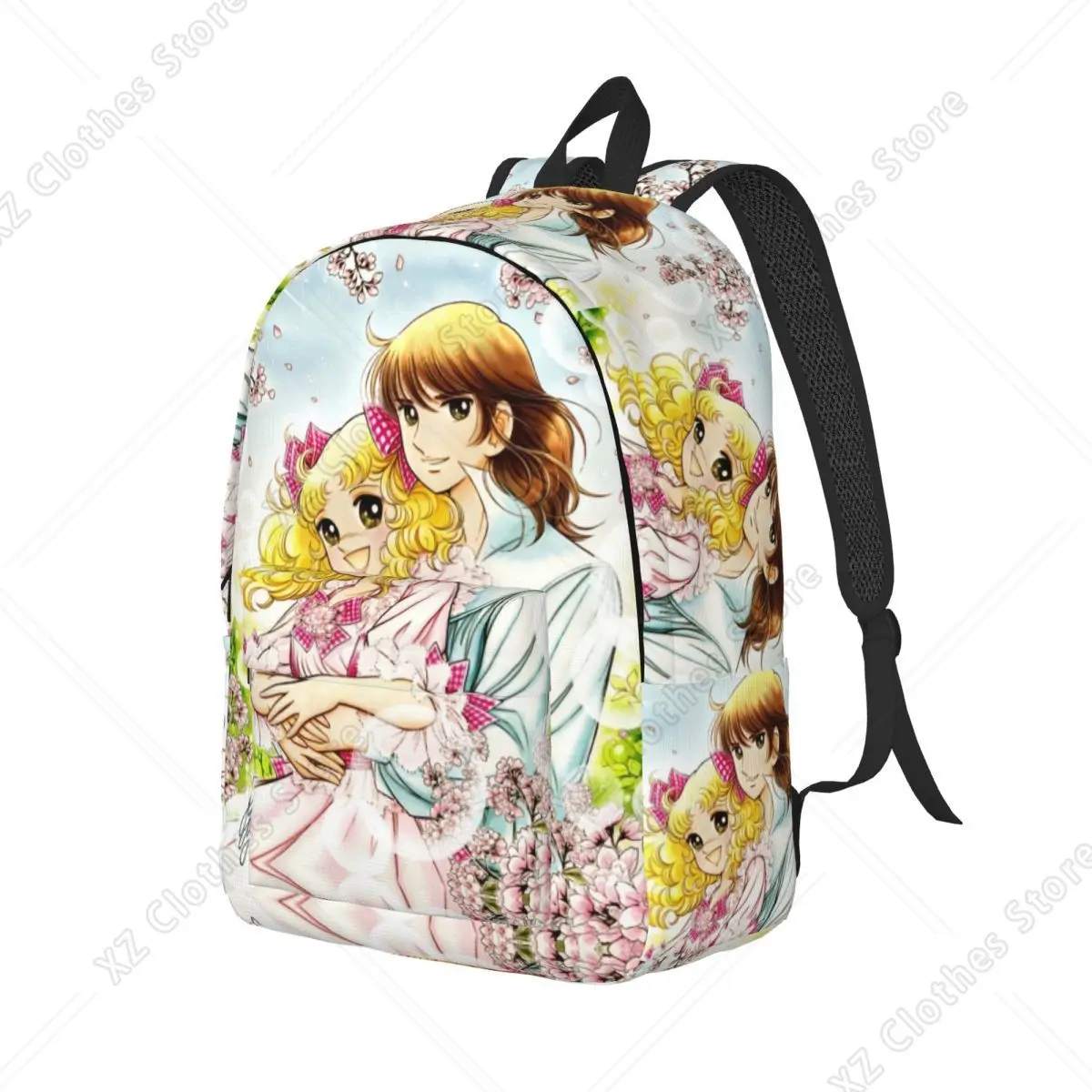 Custom Anime Candy Candy Candice Laptop Backpack Men Women Basic Bookbag for College School Student Kawaii Bags