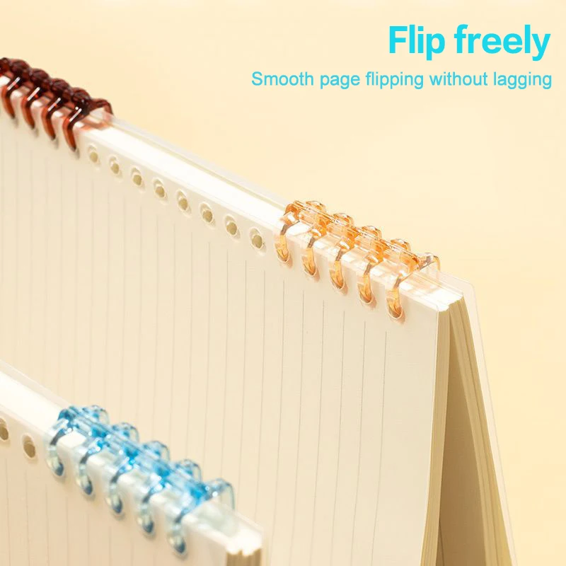New 20Pcs Binder Buckle Loose-Leaf Book Accessories Binding Ring Buckle 5 Holes Not Uncomfortable Homemade Diy Punch Loose-Leaf