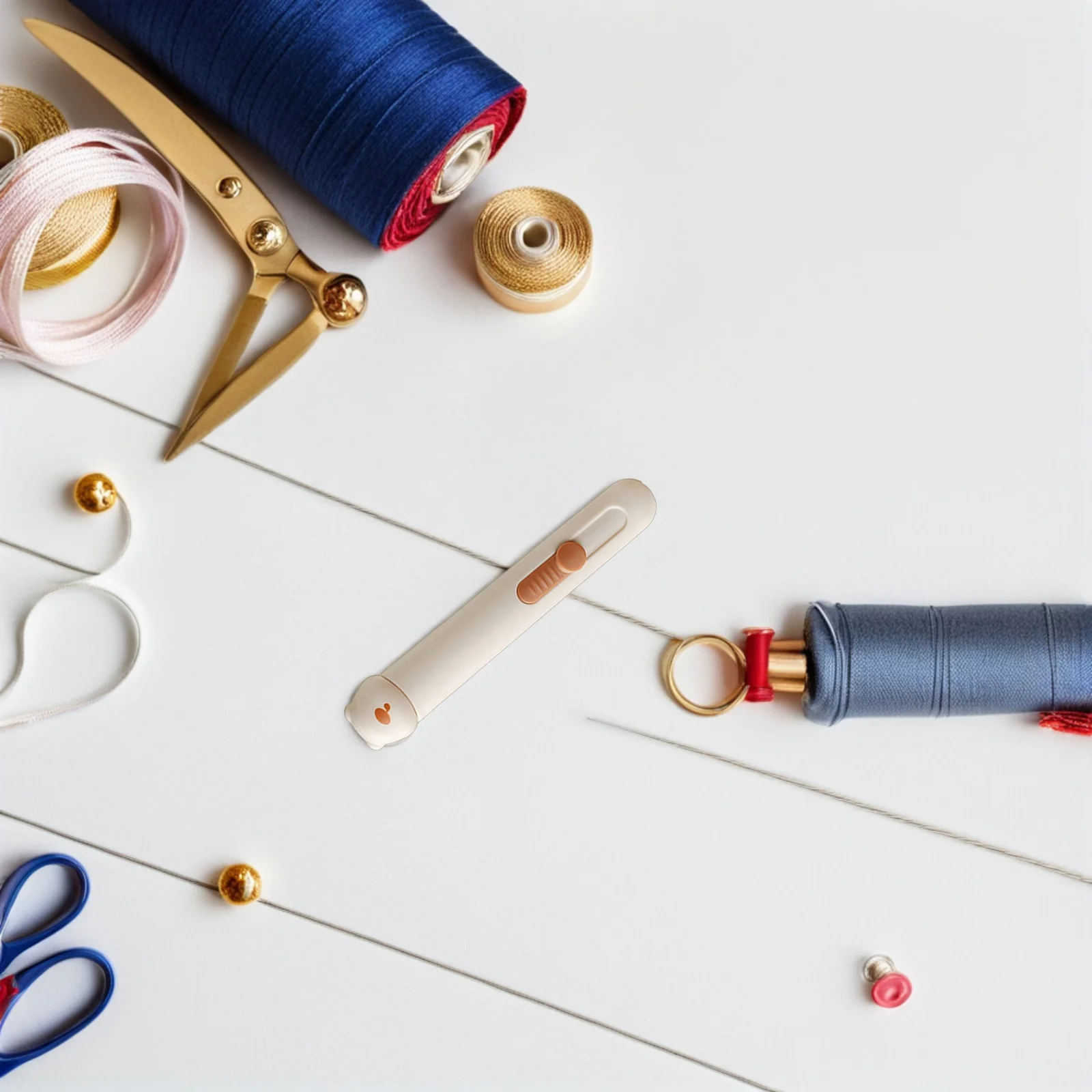 3Pcs Cute Bear Seam Ripper Sewing Needle Threader Two in Remover for Hand Sewing Embroidery Quilting Stitch Cutter