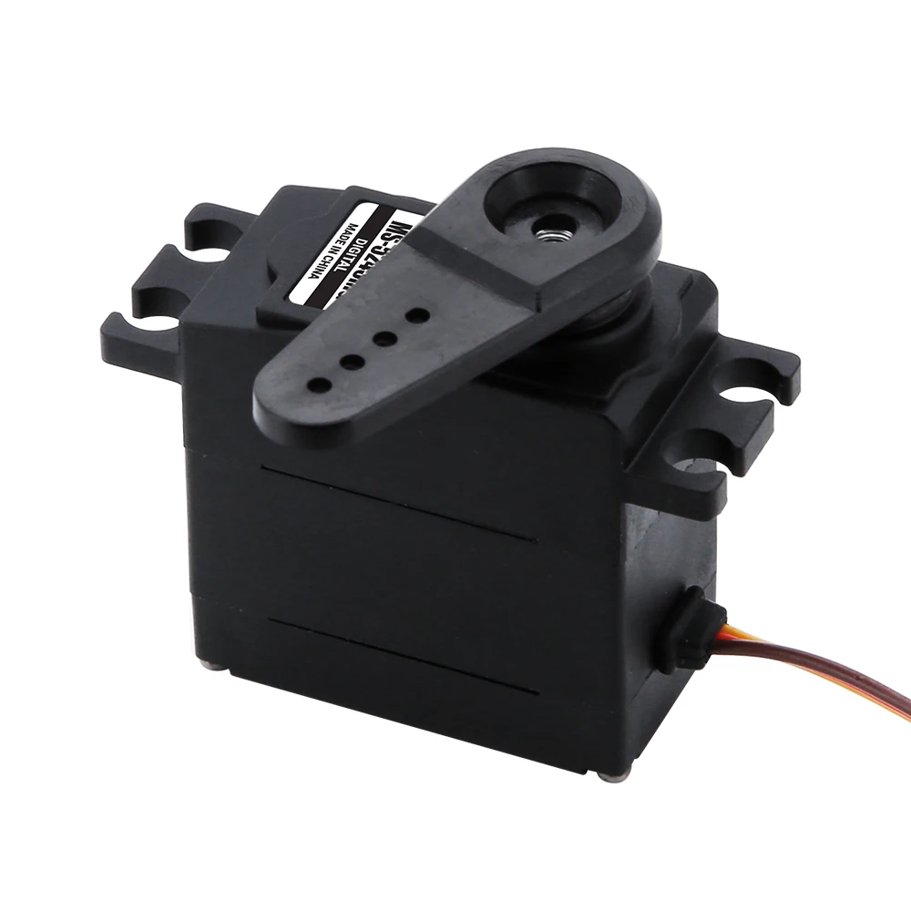 มอเตอร์เซอร์โวดิจิตอลแกนโลหะ JX MS-5245MG สำหรับอะไหล่ RC สำหรับรถดริฟท์ RC หุ่นยนต์ และเครื่องบิน ใช้แทนเซอร์โว HS-5245MG